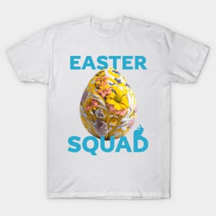 Easter SQUAD Design with Floral Egg T-Shirt